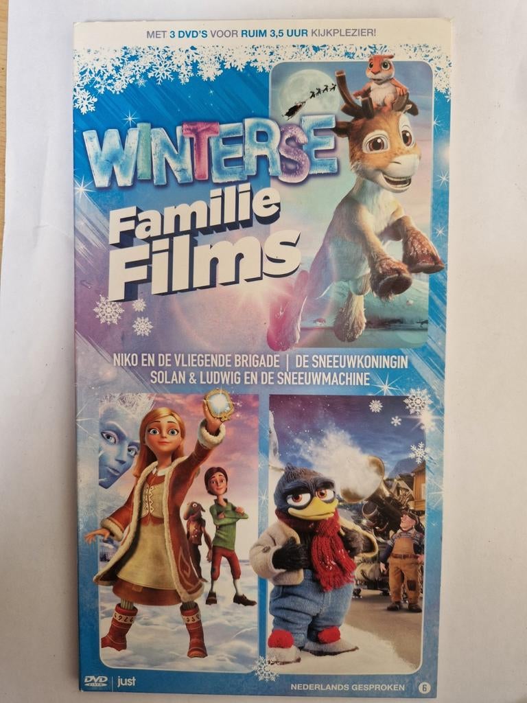 Winterse Familiefilms DVD Boxset - 3 films, Avontuur, Alle leeftijden, Boxset, Ophalen of Verzenden