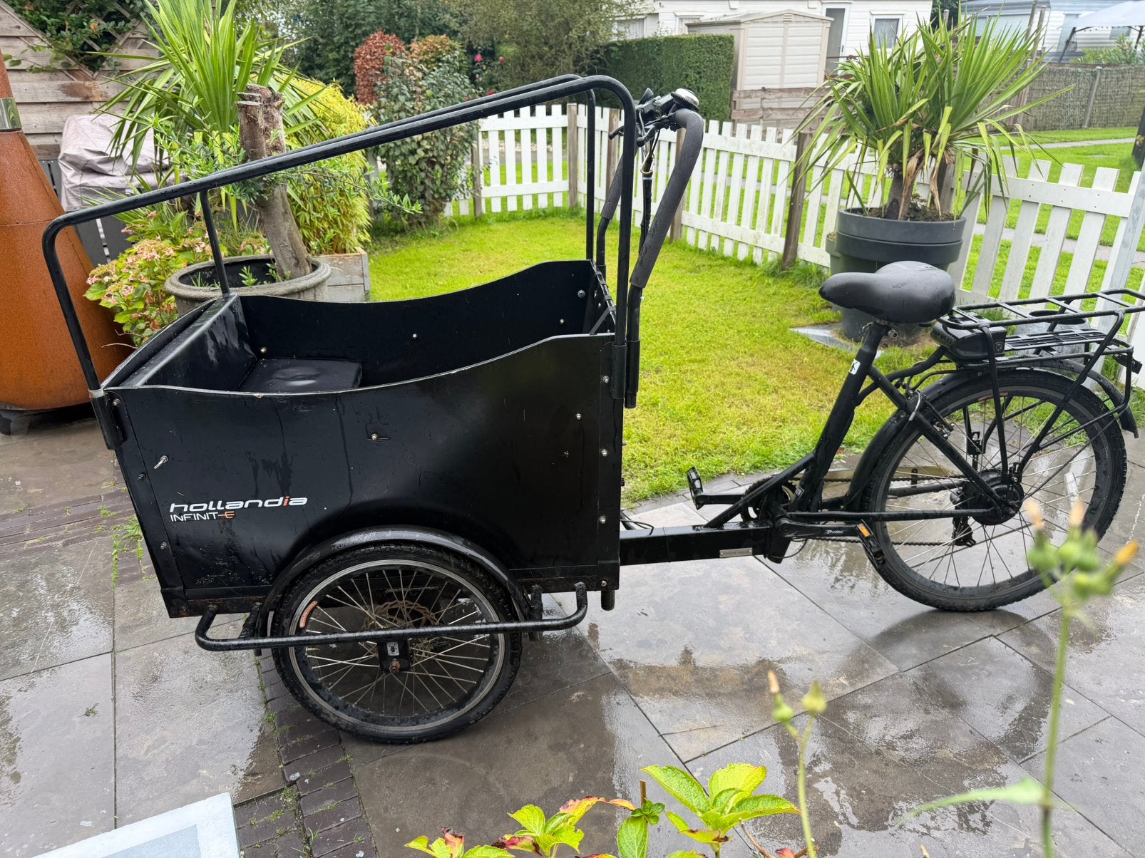 Hollandia Infint-e bakfiets zonder accu, Ophalen, Gebruikt, 2 kinderen, Overige merken