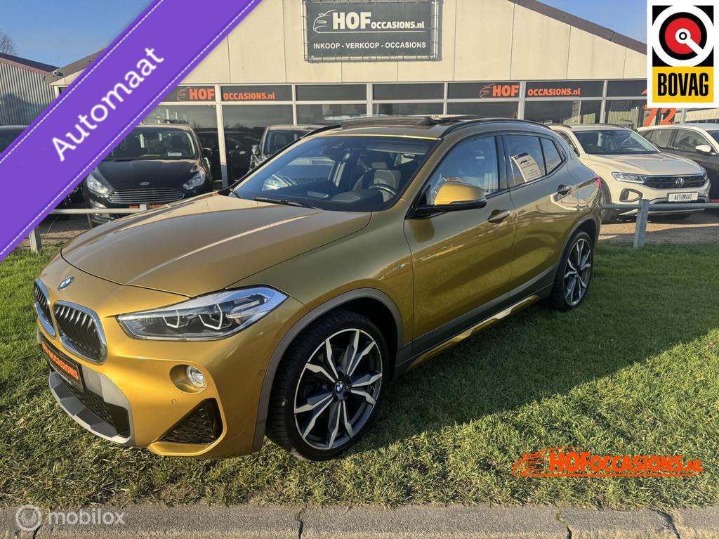 BMW X2 2.0i sDrive High Executive M SPORT/PANO/SFEER/20''LMV, Auto's, 1998 cc, Gebruikt, Zwart, Met garantie (alle)