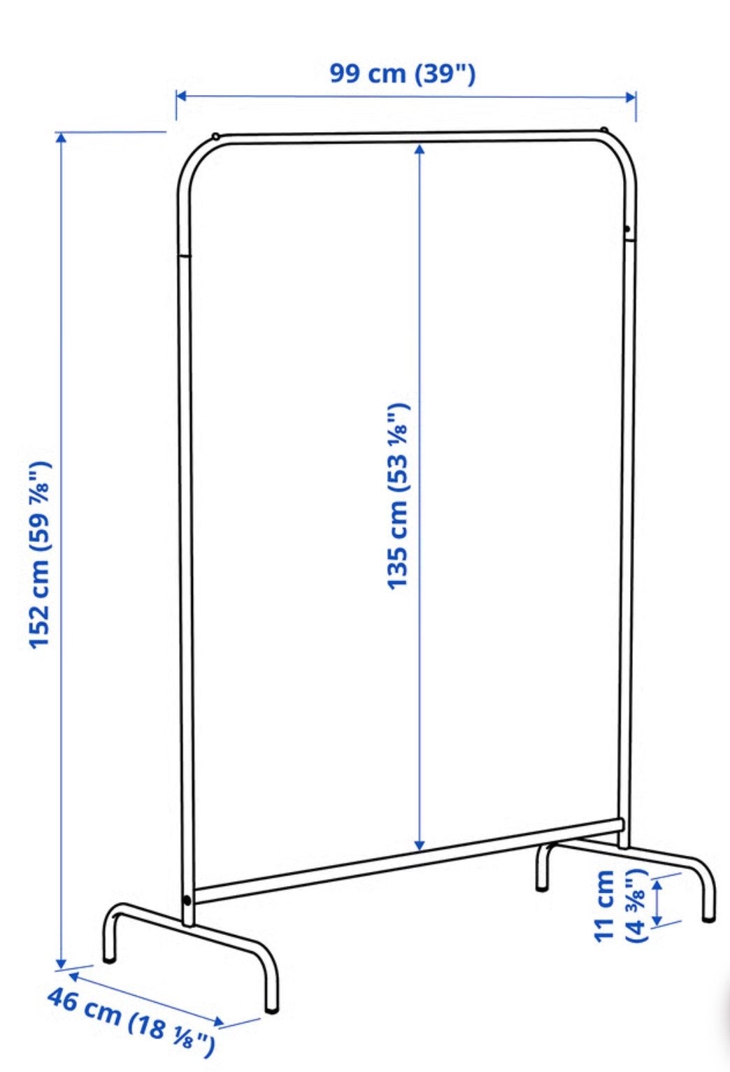 2 Kledingrekken - Ikea Mulig, Ophalen, Gebruikt