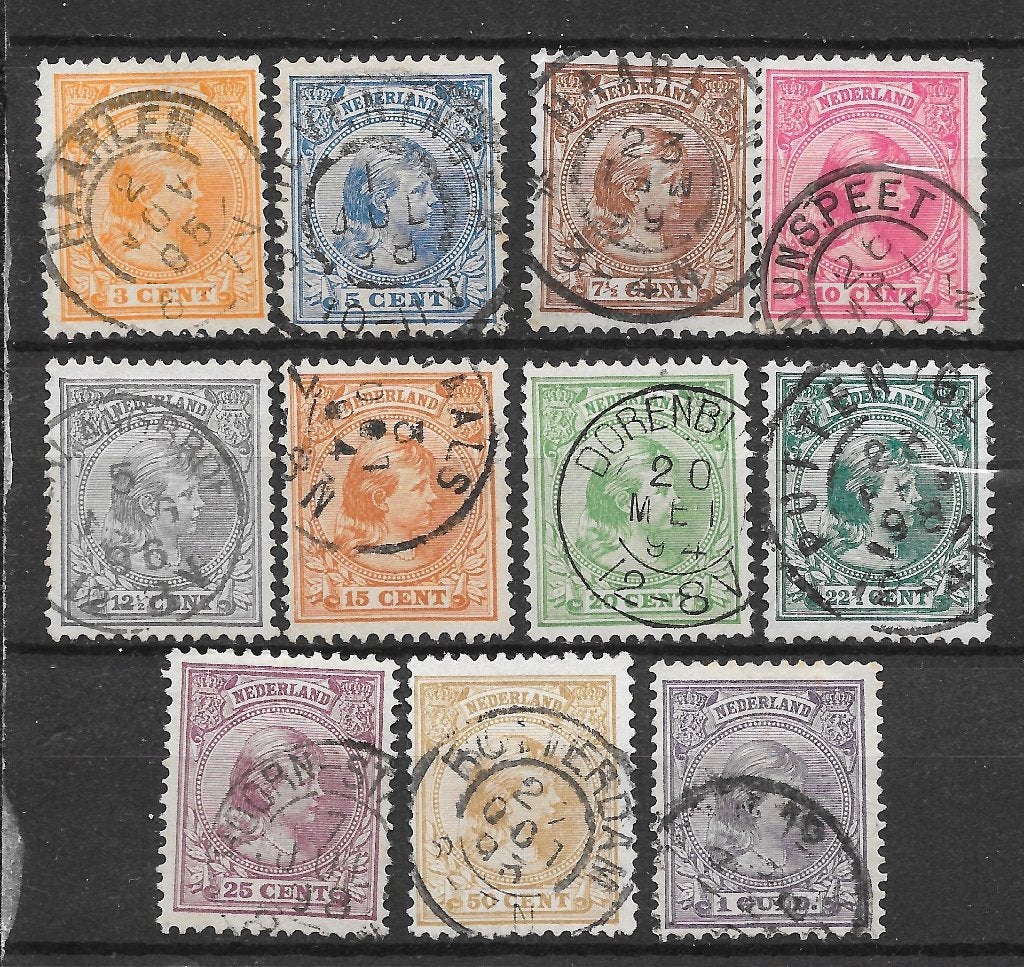 Nvph 34-44 gebruikt cw 178,00, Postzegels en Munten, Ophalen of Verzenden