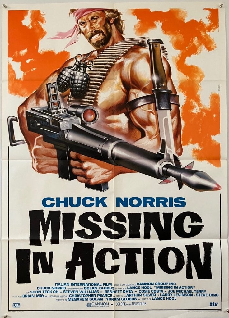 Missing in Action II (1985) - Originele filmposter, Ophalen of Verzenden, Gebruikt, A1 t/m A3, Film en Tv
