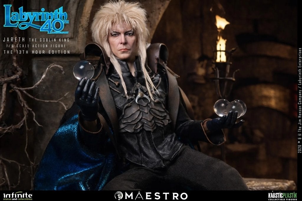Labyrinth Jareth The Goblin King 1/6  The 13th Hour Edition, Actiefiguur of Pop, Nieuw, Ophalen of Verzenden, Infinite Statue