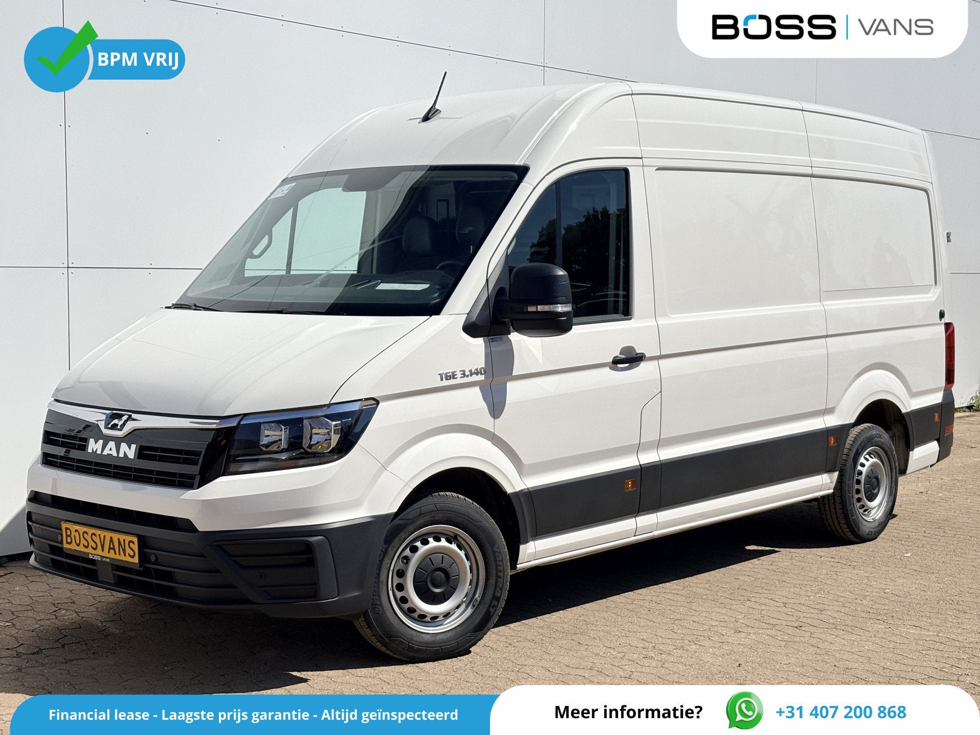 MAN TGE 3.140 2.0 TDI 140PK L3H3 Airco Cruise Control Carpla, Voorwielaandrijving, Stof, Gebruikt, Zwart