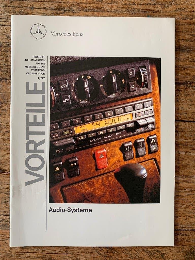 Product informatie map Mercedes-Benz Audio Systemen 1992, Nieuw, Mercedes-Benz, Mercedes, Ophalen of Verzenden