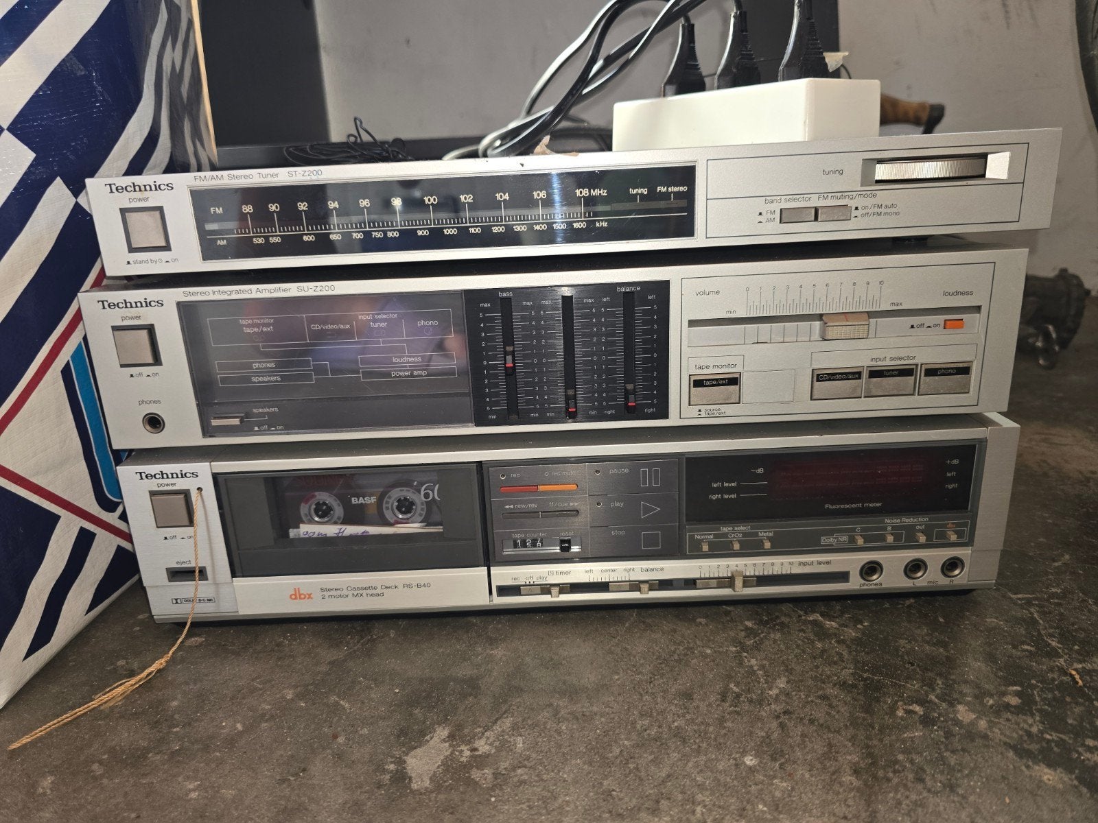Technics Stereo Set: Tuner, Versterker, Cassettedeck, Ophalen, Gebruikt, Cassettedeck, Overige merken