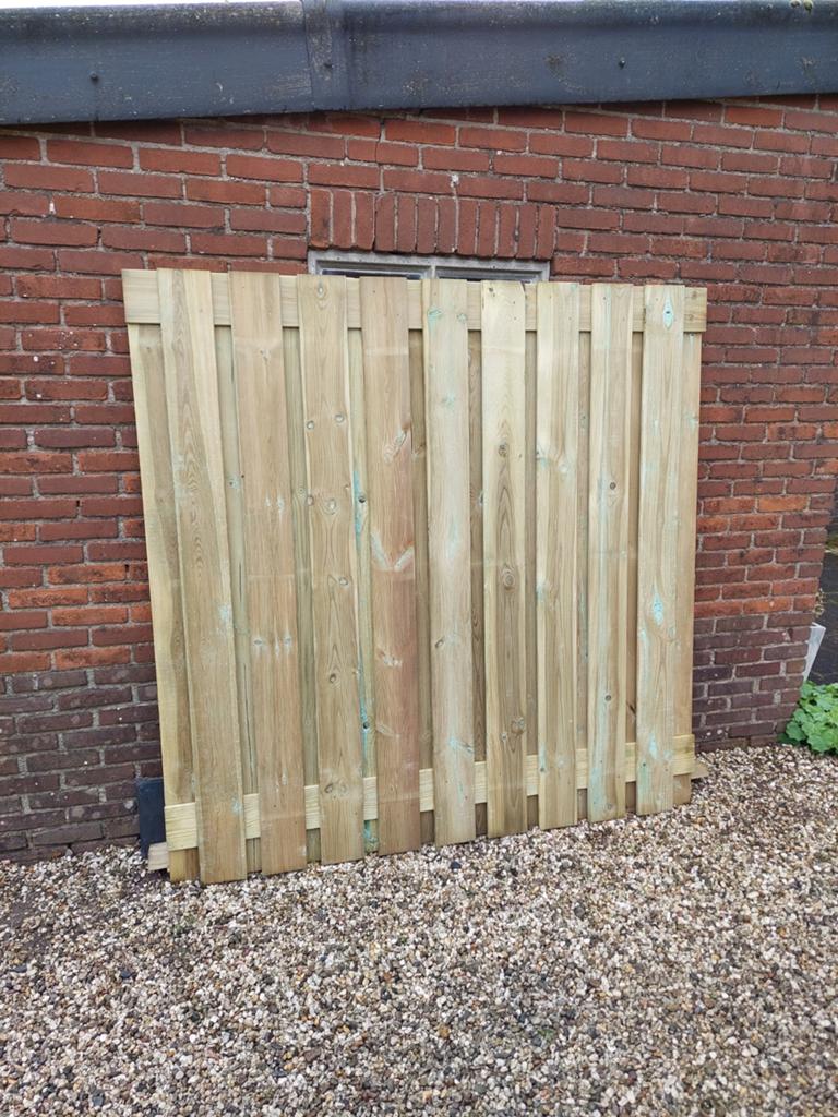 1 geïmpregneerd grenen schutting paneel te koop 180x180, Ophalen, 1 tot 2 meter, Minder dan 3 meter, Nieuw