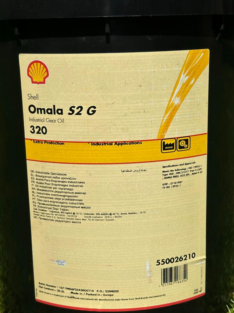 Shell Omala S2 G 320 Industriële Tandwielolie - 20 Liter, Auto-onderdelen, Overige Auto-onderdelen, Ophalen, Nieuw, Universele onderdelen