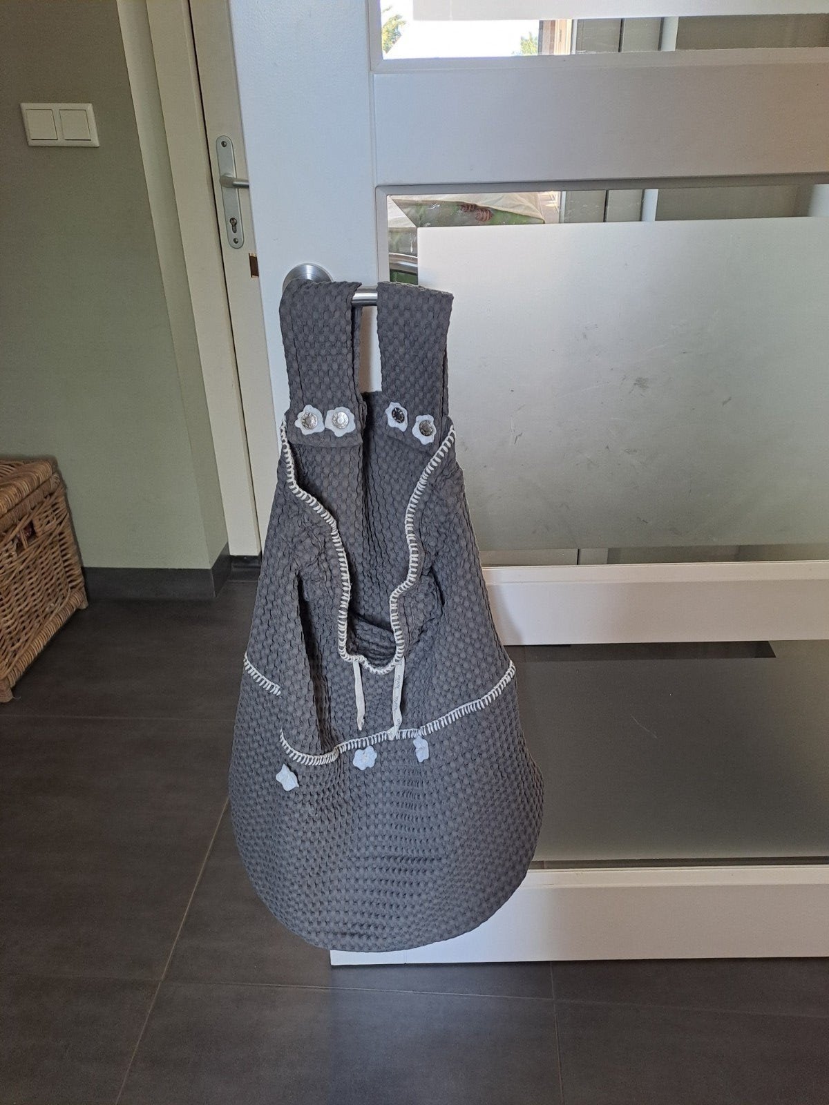 Koeka boxzak wafelstof grijs, Ophalen of Verzenden, Zo goed als nieuw