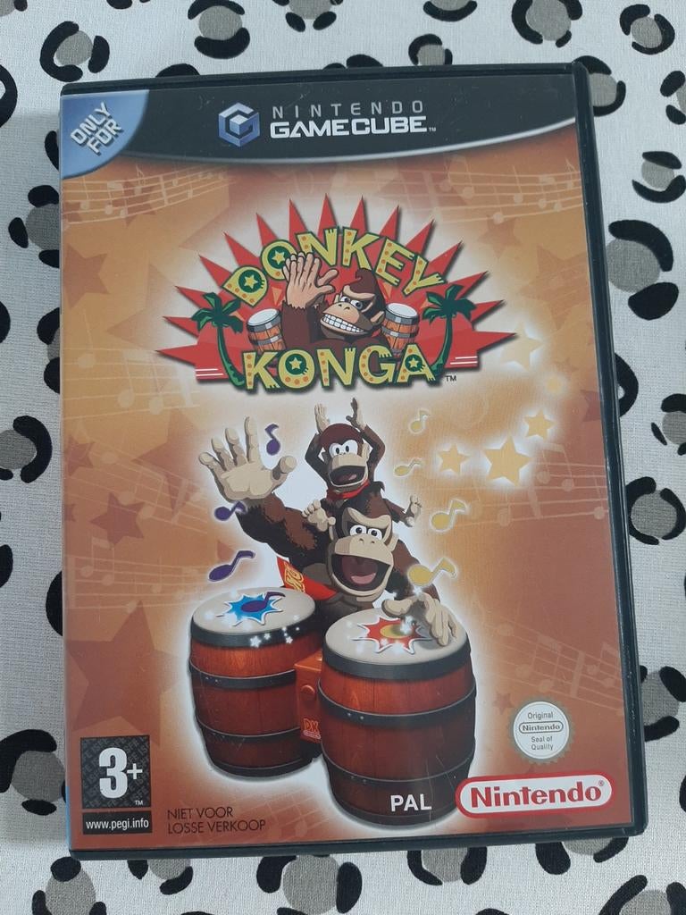 Donkey Konga - Nintendo GameCube Spel, Spelcomputers en Games, Games | Nintendo GameCube, Gebruikt, Muziek, 3 spelers of meer