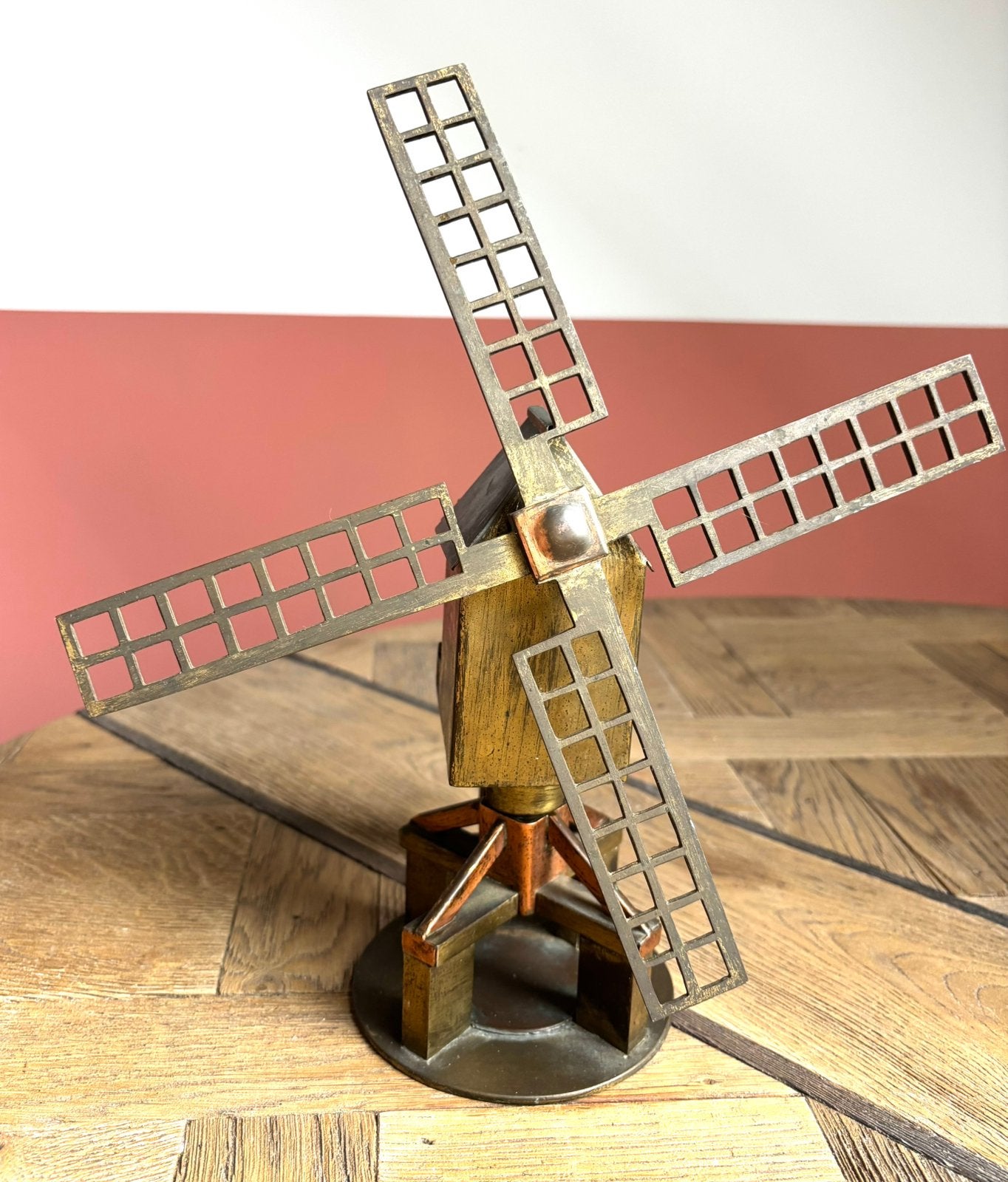 Unieke Koper/Messing Standerdmolen, Ambachtelijk Vakmanschap, Antiek en Kunst, Ophalen of Verzenden, Koper