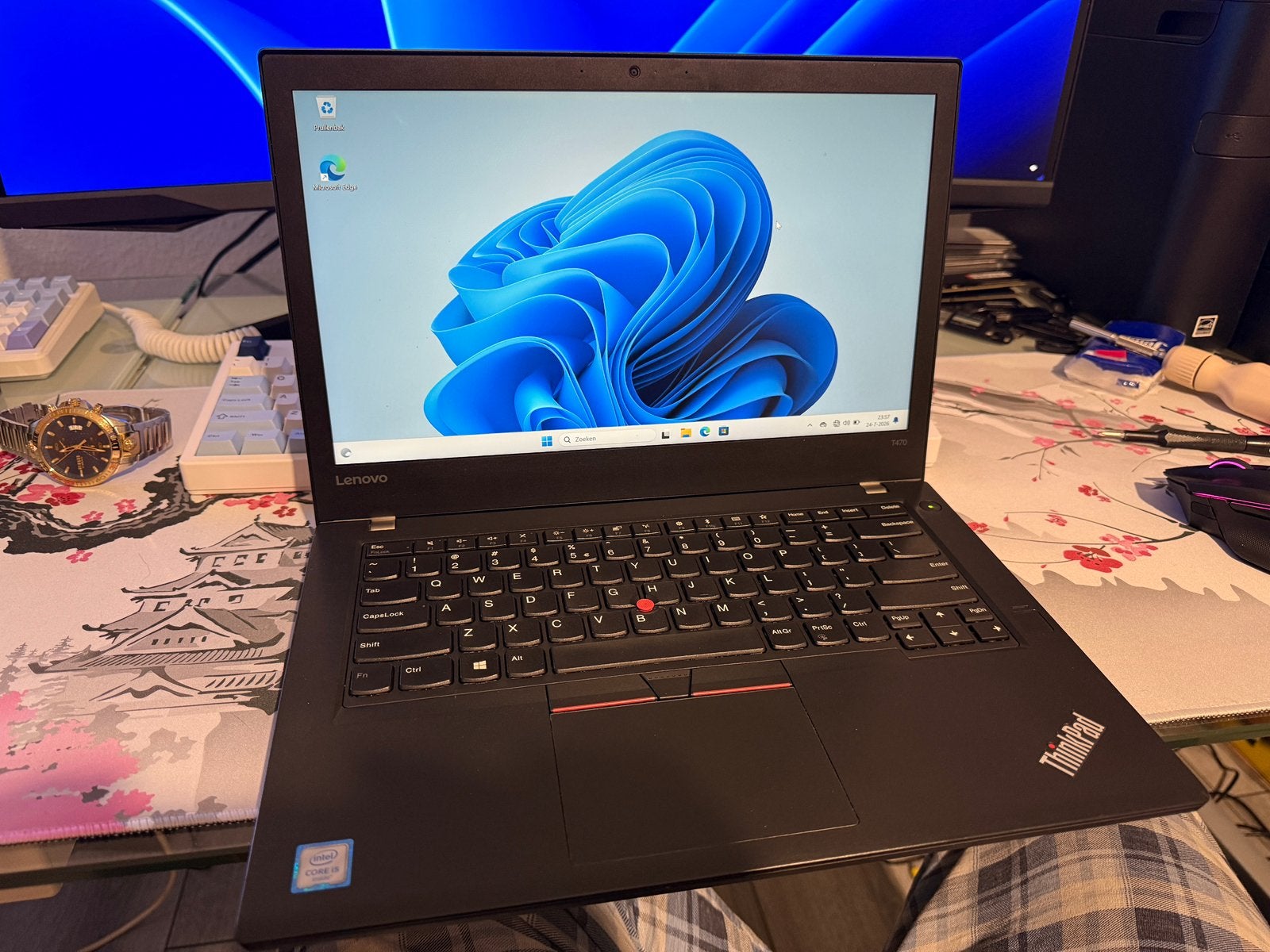 Lenovo Thinkpad T470 i5-6200u / 8GB / 256GB, Computers en Software, Windows Laptops, Gebruikt, 2 tot 3 Ghz, Qwerty, 8 GB