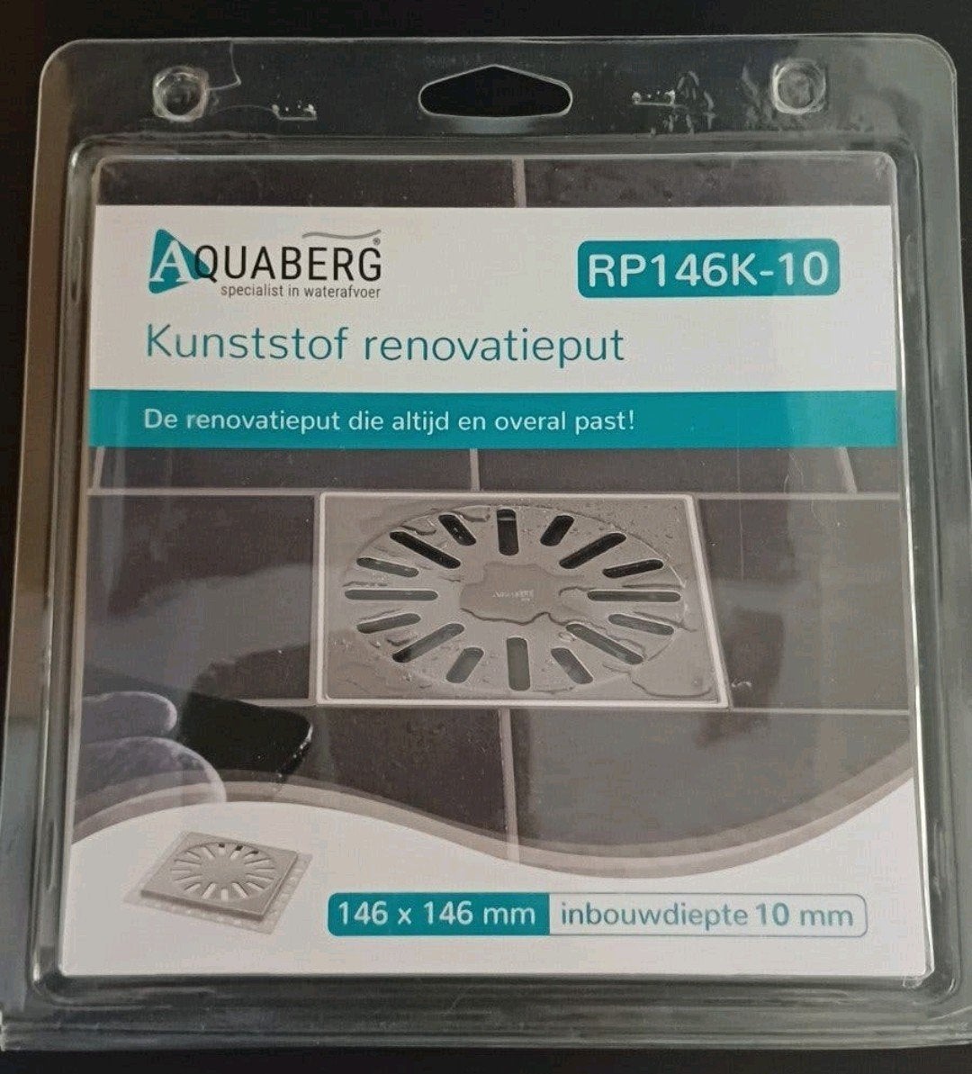 Aquaberg Renovatieput RP146K-10 RVS Hoogglans 146x146mm, Ophalen of Verzenden