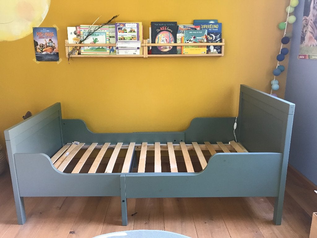 Sundvik meegroeibed Ikea inclusief lattenbodem, Ophalen, Gebruikt, 70 tot 85 cm, Lattenbodem