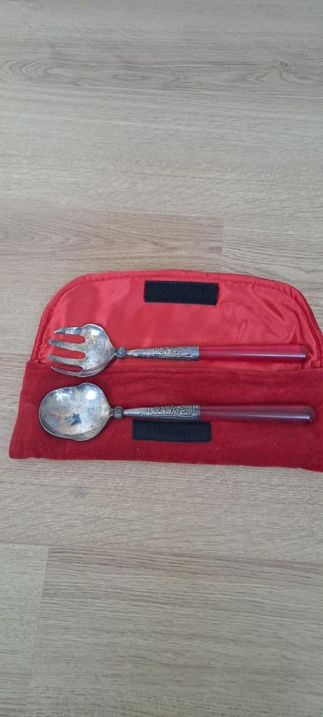 Vintage Salade Bestek Set, Ophalen of Verzenden