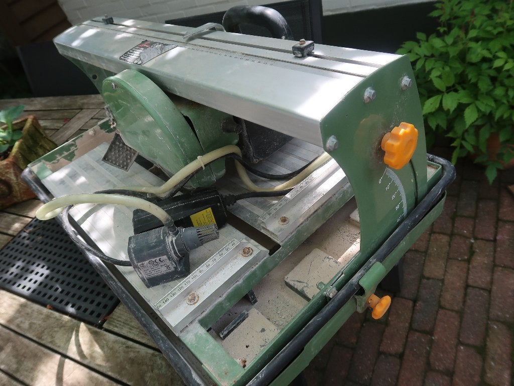tegelzaag 2 FORCE 600w 42 cm in goede staat, Ophalen, Gebruikt, 600 tot 1200 watt, 30 tot 70 mm