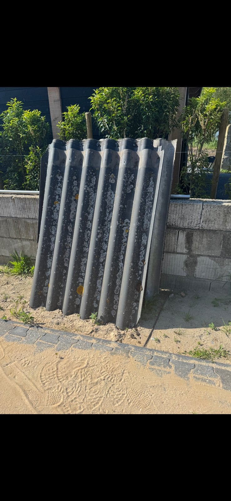 Gratis Harde en zachte golfplaten , zonder asbest, Zwart, Ophalen of Verzenden, Zo goed als nieuw, 15 m² of meer