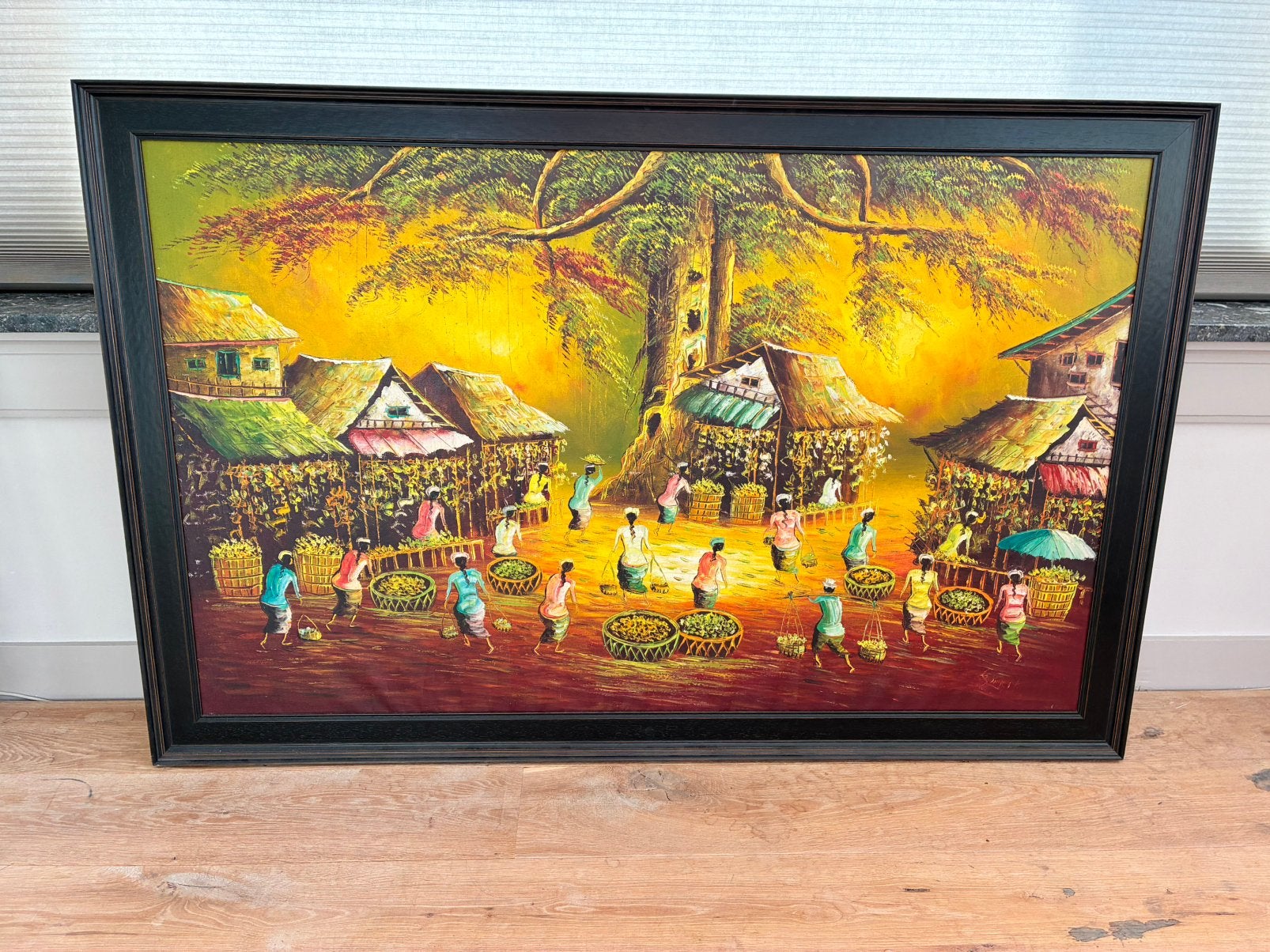 Schilderij uit Indonesië, Ophalen