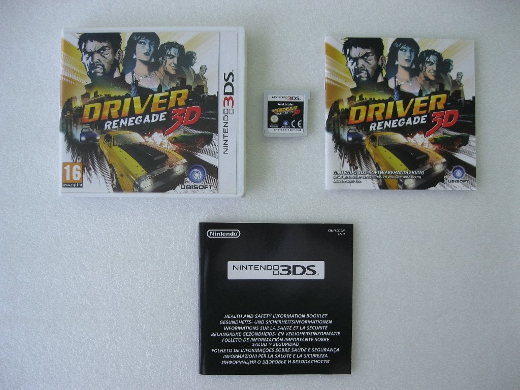 Nintendo 3DS: Driver Renegade 3D, Spelcomputers en Games, Games | Nintendo 2DS en 3DS, Gebruikt, 1 speler, Racen en Vliegen, Ophalen of Verzenden