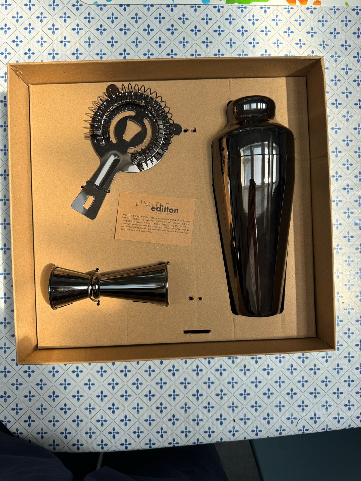 Cocktail Shaker Set - Zwart, Overige typen, Nieuw, Ophalen of Verzenden, Zwart