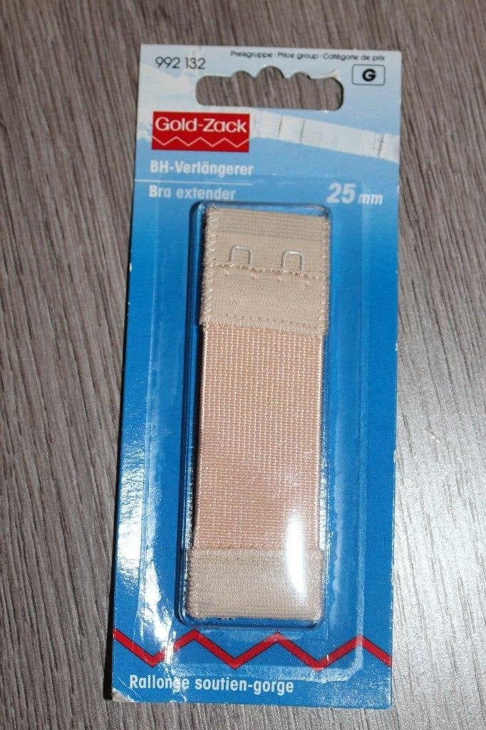 Goldzack BH verlengstuk beige - 25 mm 992132 #2192, Ophalen of Verzenden, Nieuw, Rits of Sluiting