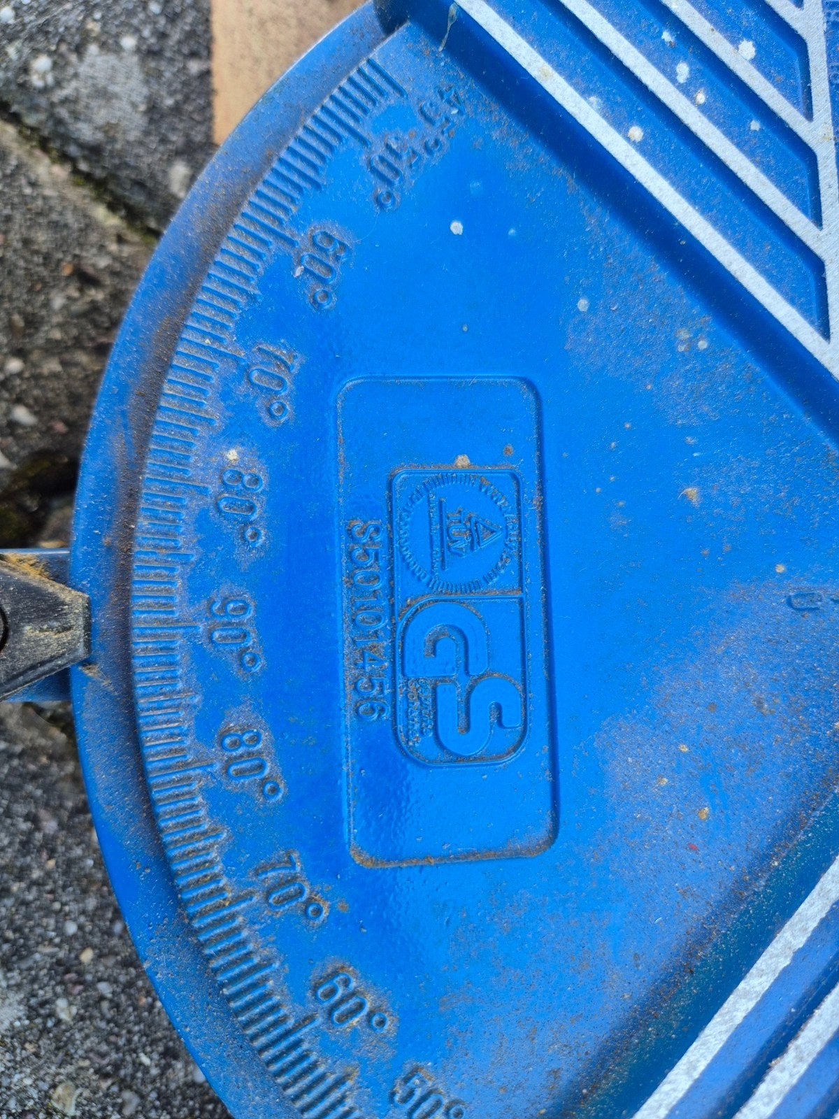 Handzaag met verstekbak - Blauw, gebruikt, Doe-het-zelf en Verbouw, Ophalen, Gebruikt, Zaag