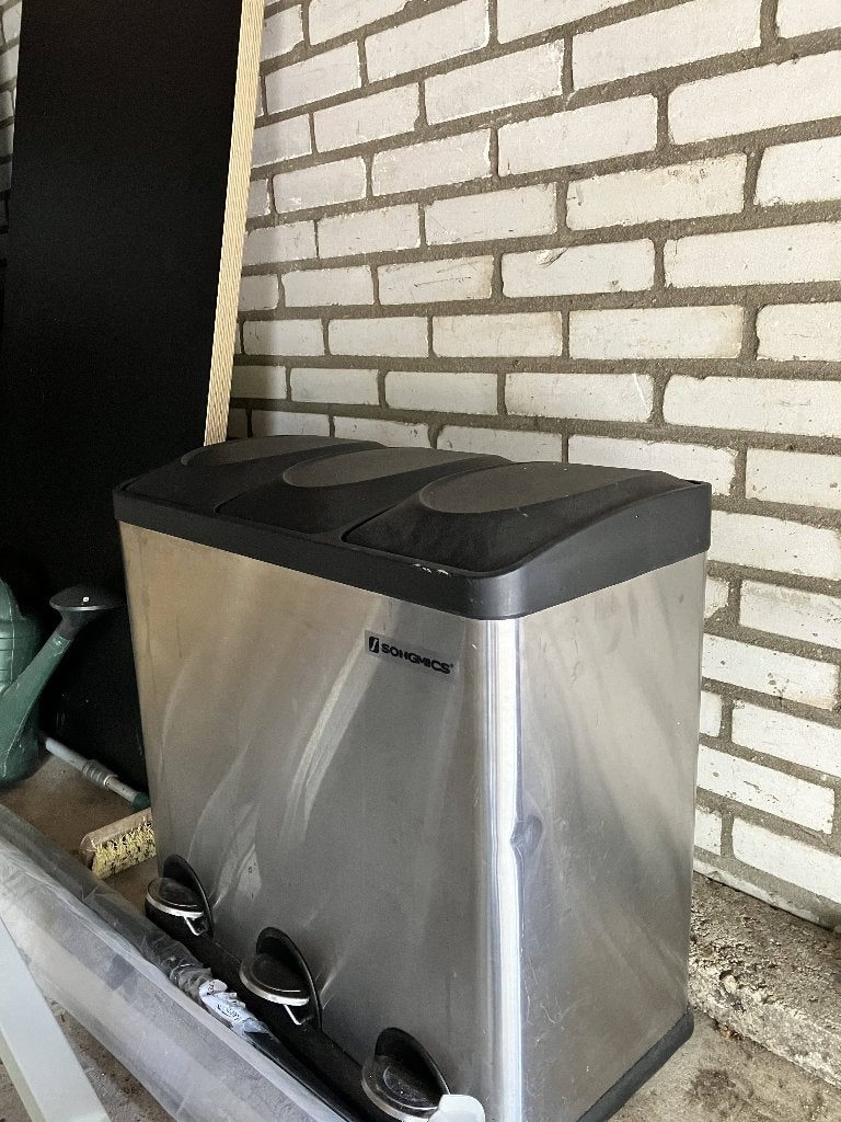 SONGMICS Kitchen Waste Bin 54 Litres, 50 – 75, Ophalen of Verzenden, Metaal, 20 tot 30 liter