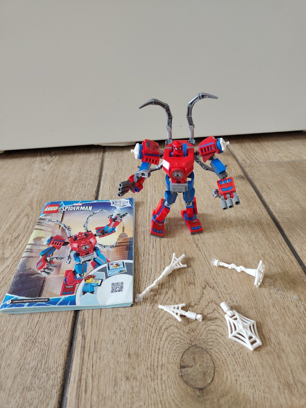LEGO Marvel Spider-Man Mech 76146 met minifiguur, Gebruikt, Marvel, Lego, Ophalen of Verzenden