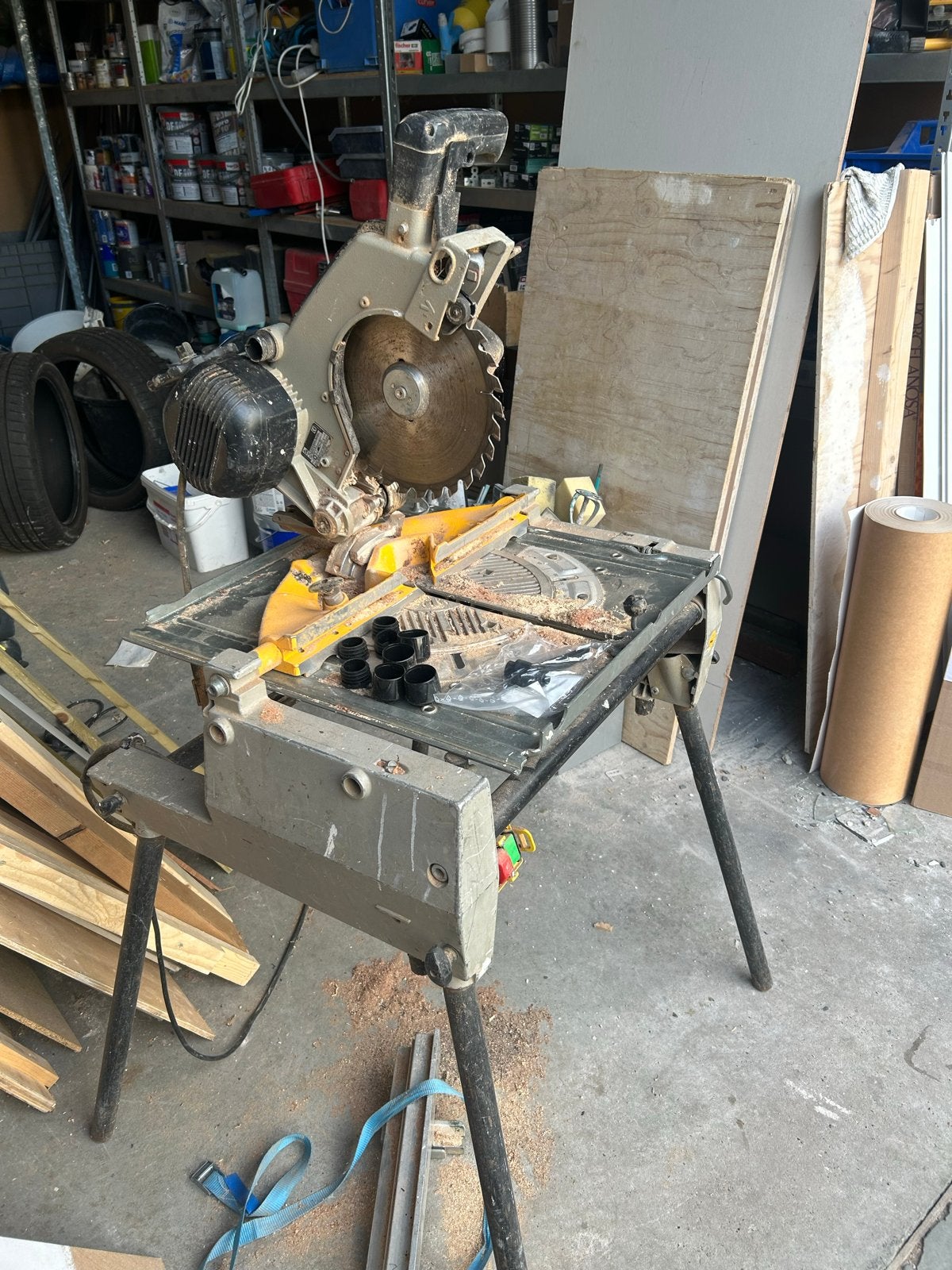 Combi zaagtafel - Heeft wat liefde nodig, Ophalen, Gebruikt, 70 mm of meer, Afkortzaag