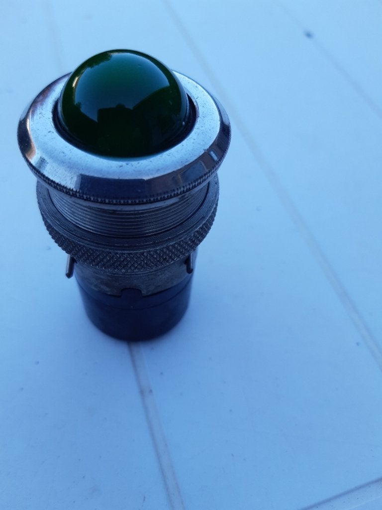 Vintage Faget model 330 controlelamp voor in dashboard, Ophalen of Verzenden, Gebruikt, Oldtimer onderdelen