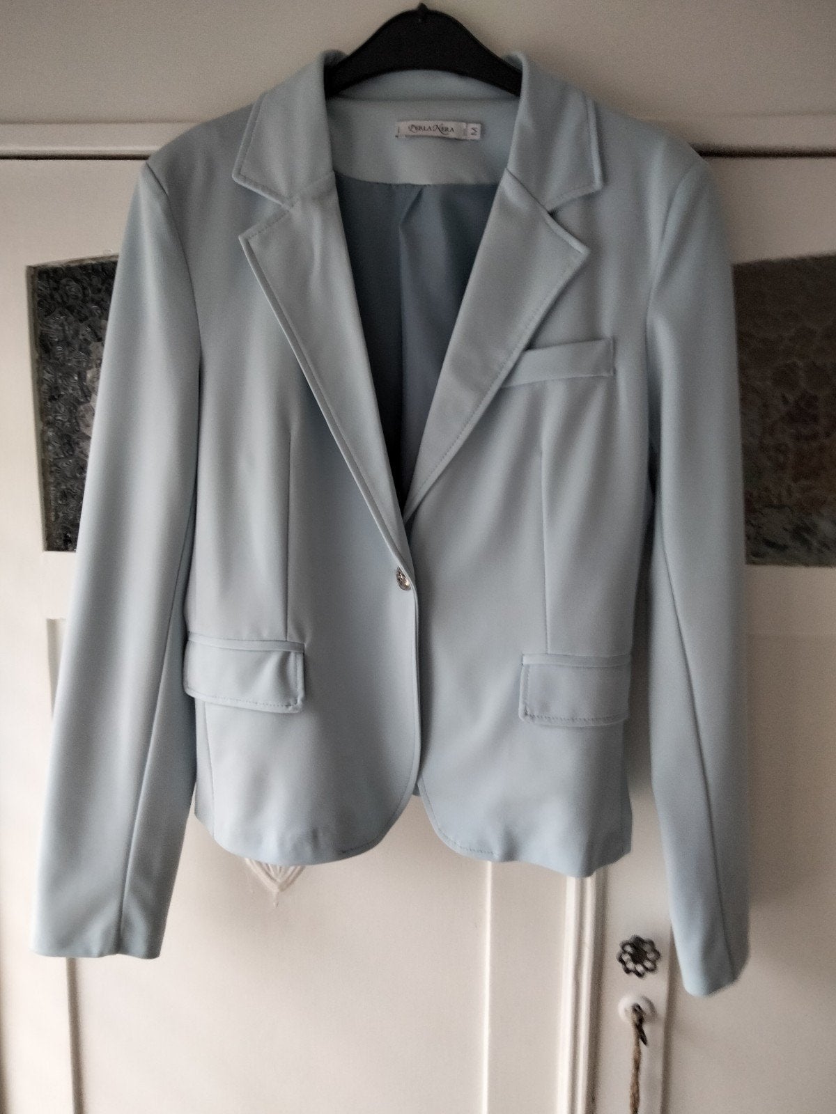blazer lichtblauw mt.S, Kleding | Dames, Zo goed als nieuw, Jasje, Maat 36 (S), Verzenden