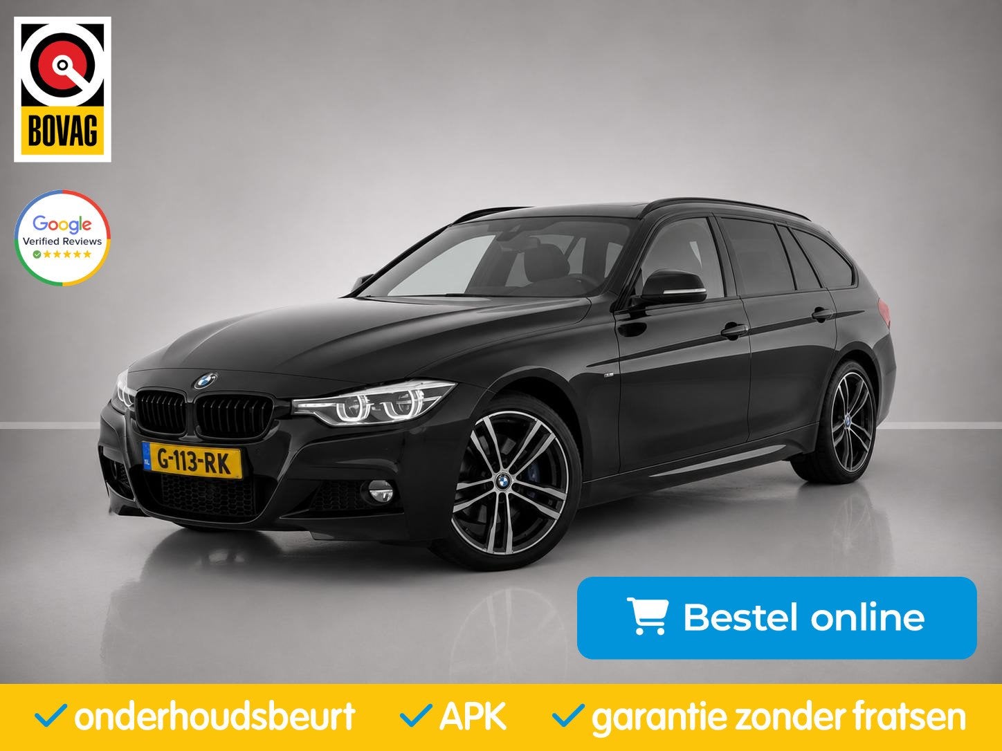 BMW 3-serie Touring 318i M Sport| Pano|Head-Up|CruiseControl, Automaat, Gebruikt, Met garantie (alle), 1465 kg