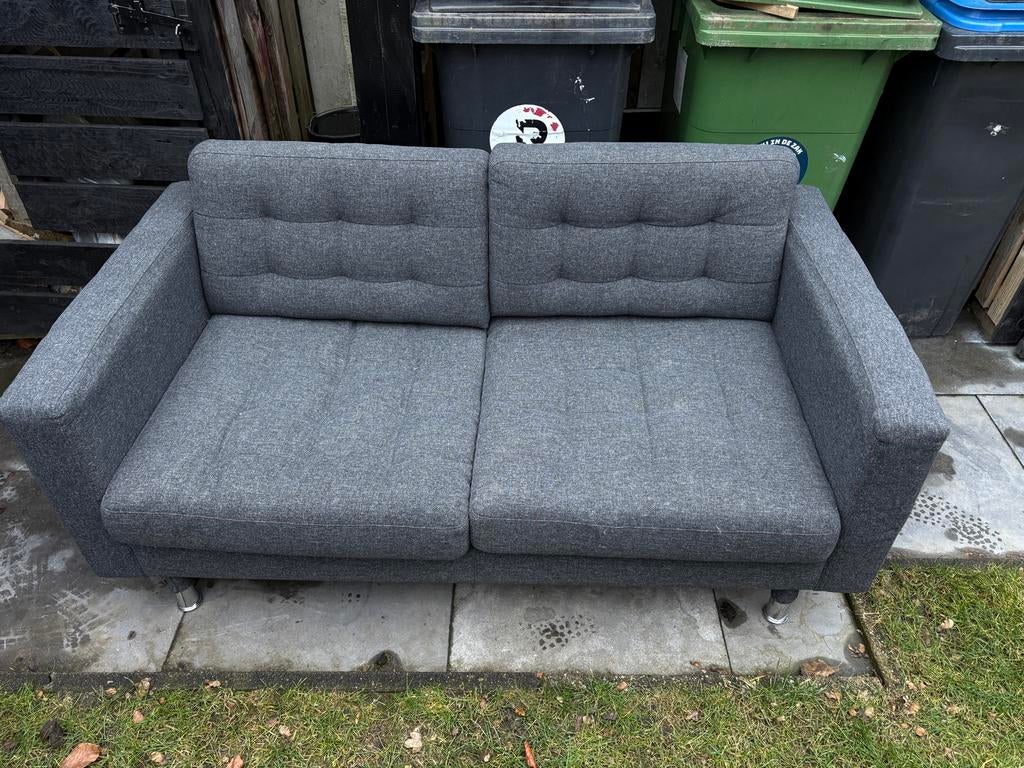 IKEA Landskrona 2-zitsbank donkergrijs, Ophalen, 150 tot 200 cm, Tweepersoons, 75 tot 100 cm