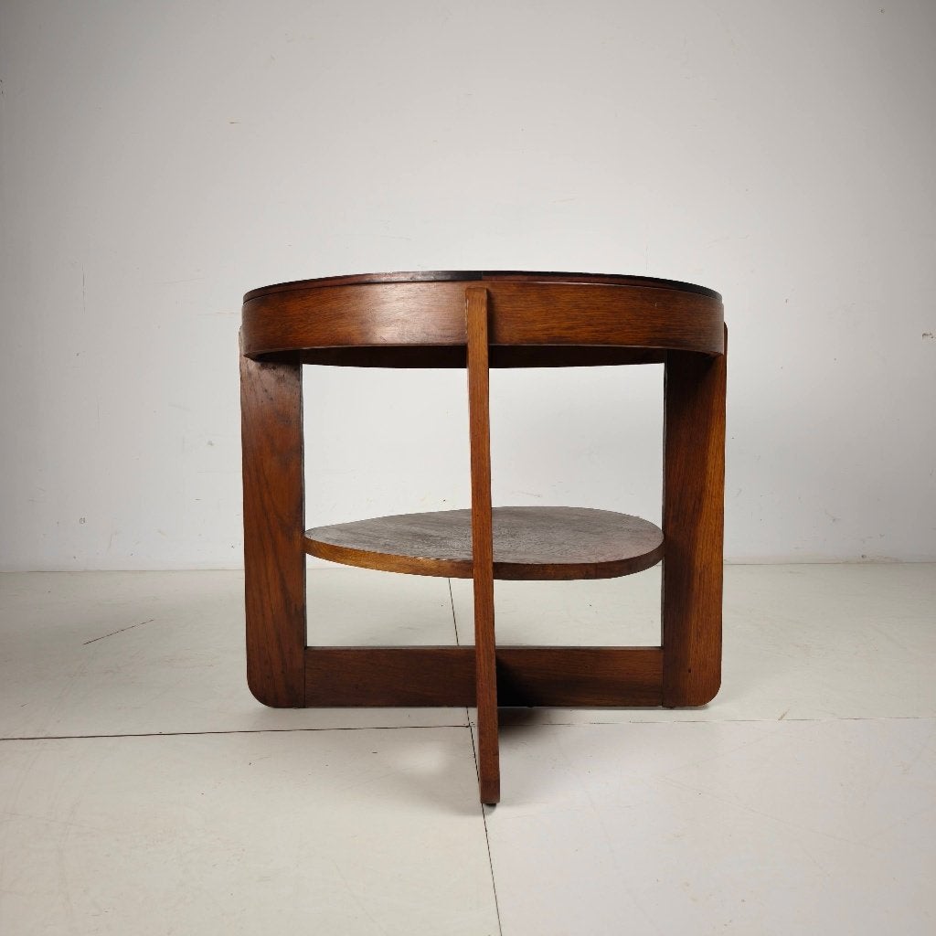 Amsterdamse School eikenhouten tafel, ca. 1925, Nederland, Ophalen of Verzenden