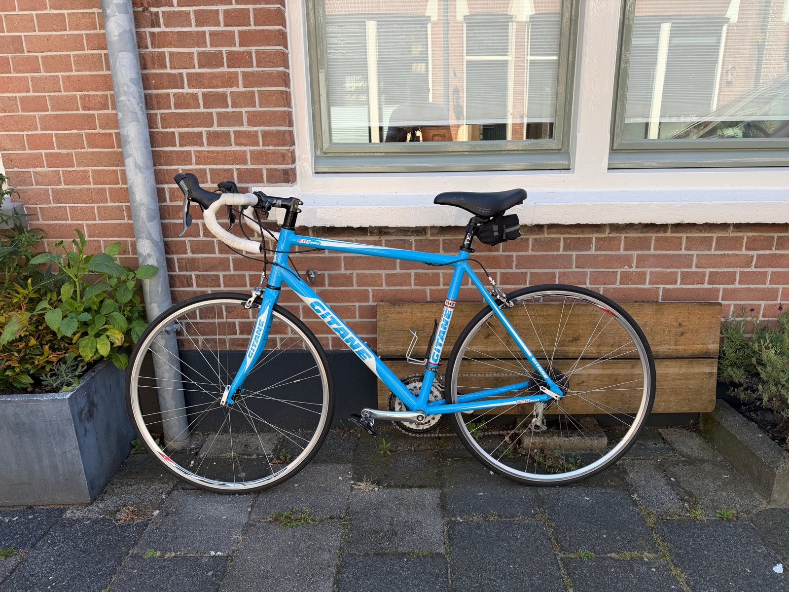 Gitane GTN200 Racefiets - Lichtblauw, Fietsen en Brommers, 28 inch, Gebruikt, Aluminium, 15 tot 20 versnellingen