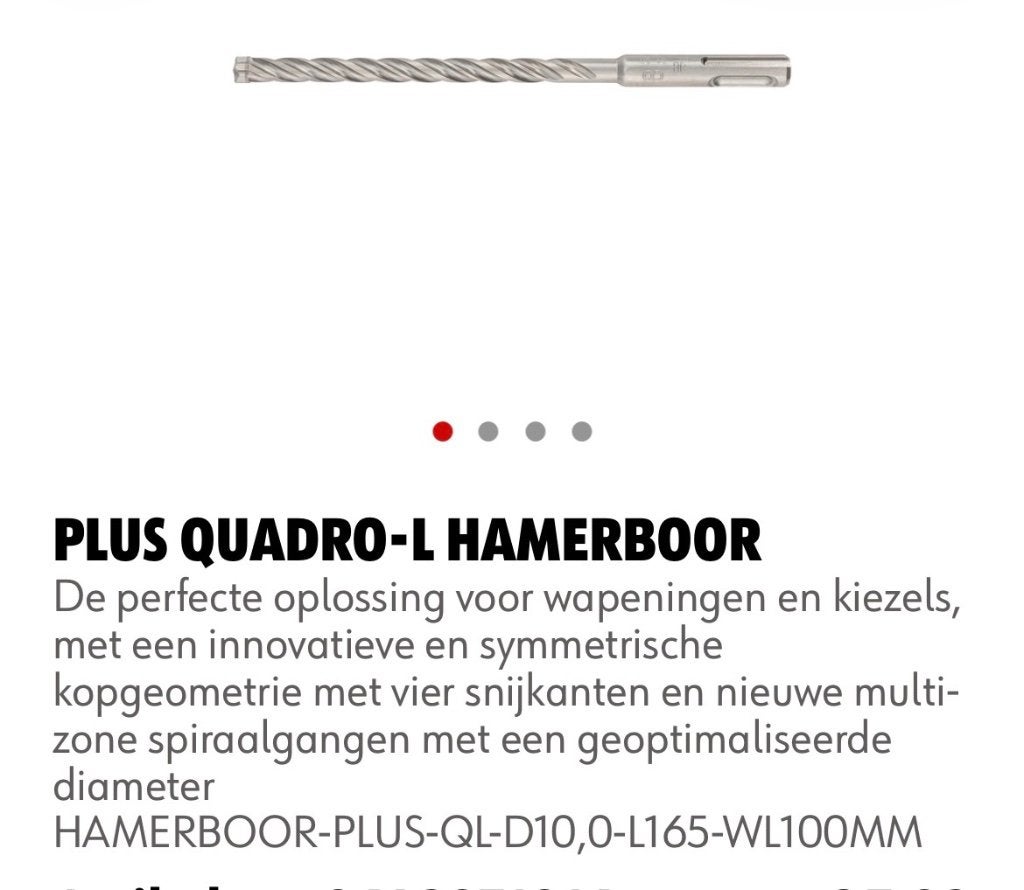 10 Wurth Boren voor beton etc., Doe-het-zelf en Verbouw, Gereedschap | Boormachines, Ophalen of Verzenden, Nieuw, Overige typen