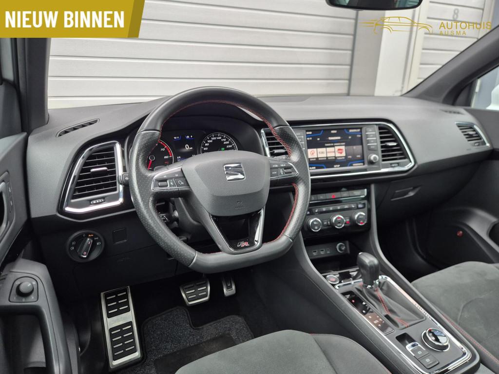Seat Ateca 2.0 TSI FR 4DRIVE Pano/Beats/Trekhaak/ACC/Camara/, Automaat, 1441 kg, Gebruikt, Zwart
