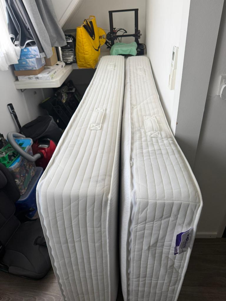 Matrassen 90x210 in prima staat, Huis en Inrichting, Slaapkamer | Matrassen en Bedbodems, Ophalen, 90 cm, 210 cm, Tweepersoons