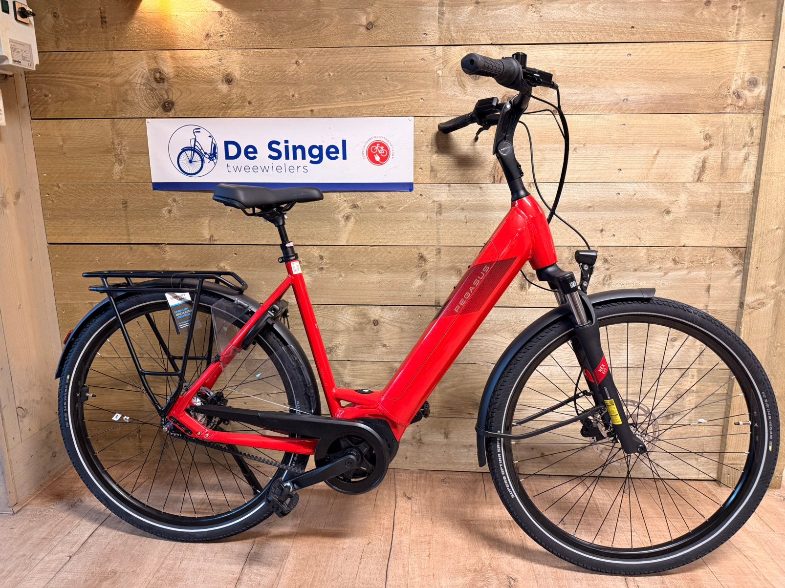 NAJAARSOPRUIMING Pegasus Ravenna Dames 55 Rood 500Wh Bosch, Nieuw, 51 tot 55 cm, 50 km per accu of meer, Ophalen