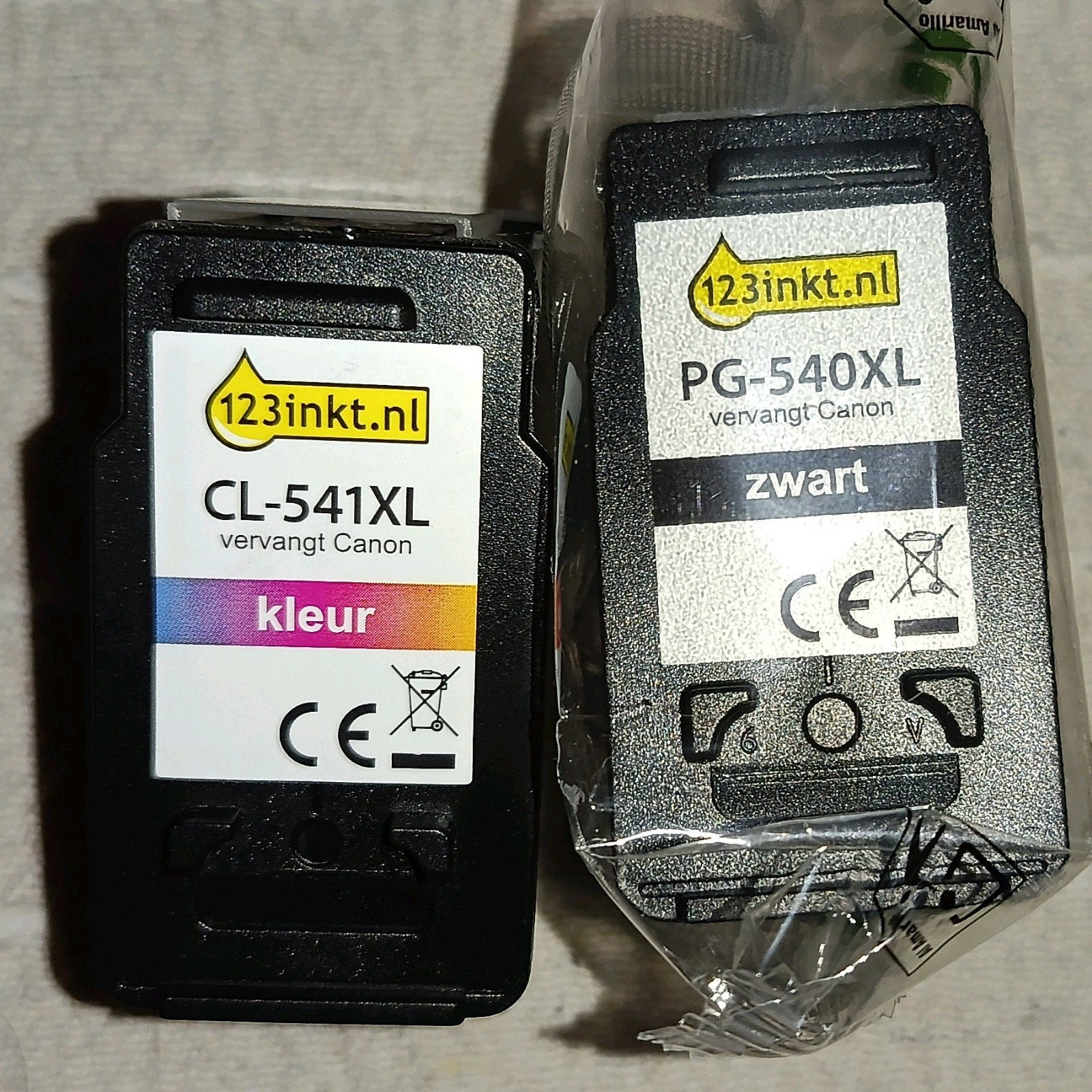 Inkt Canon Pixma CL-541XL en PG-540XL, Ophalen of Verzenden, Nieuw, Cartridge, 123inkt.nl (compatibel met Canon)