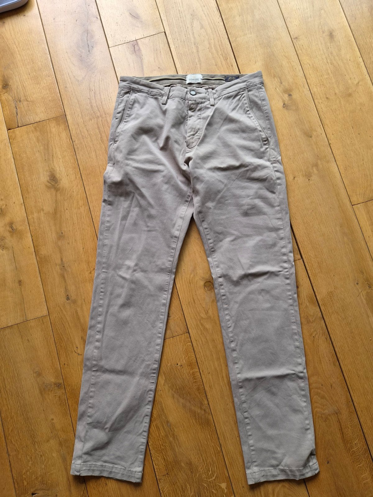 Dstrezzed Chino Marlon Regular Tapered W31 L34, Dstrezzed, Beige, Overige maten, Ophalen of Verzenden