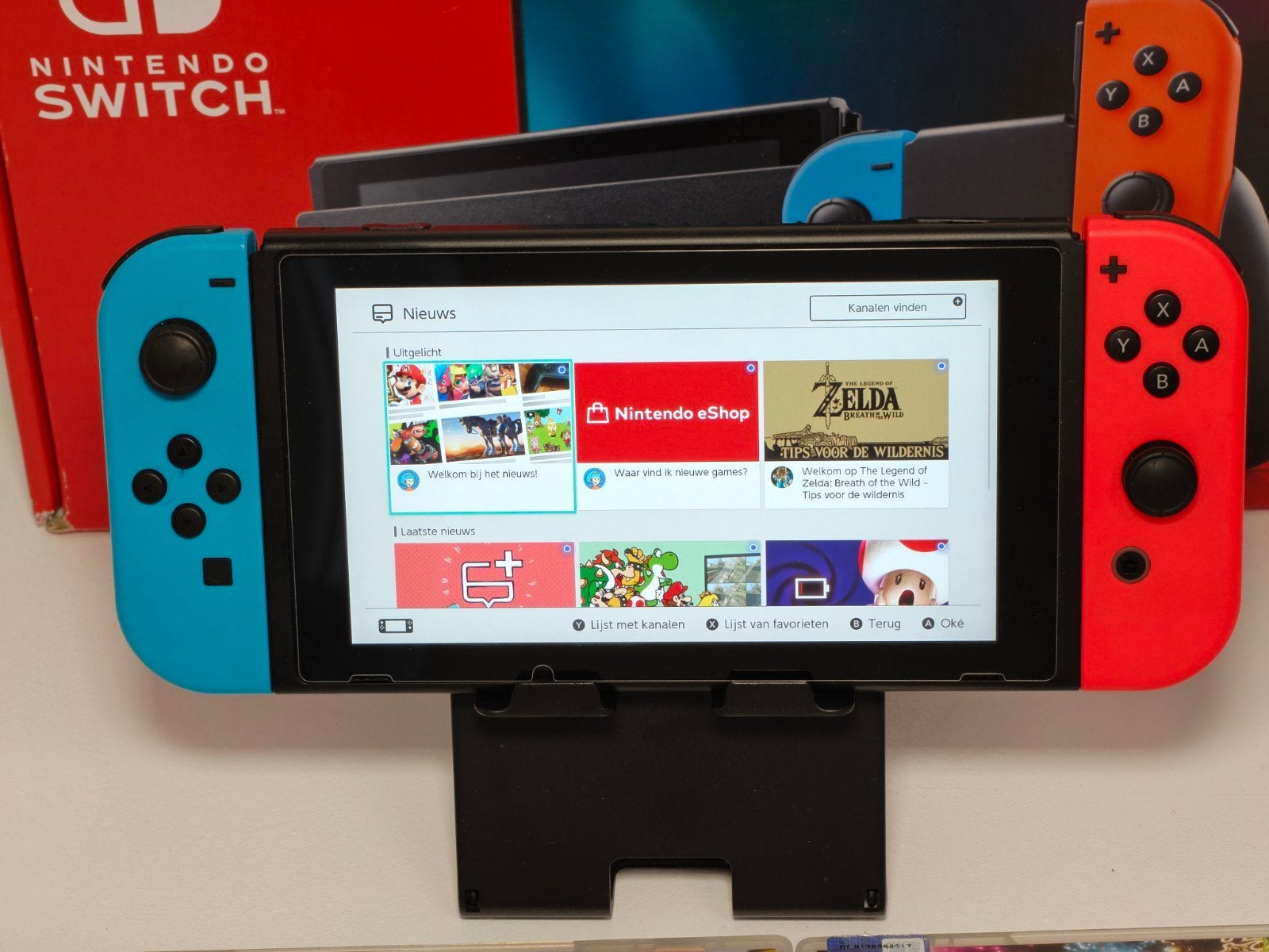 Nintendo Switch V2, Spelcomputers en Games, Support@nintendo.com, Ophalen of Verzenden, Zo goed als nieuw, 11-1, Kamitoba Hokodate-cho, Minami-ku, Kyoto 601-8501, Japan