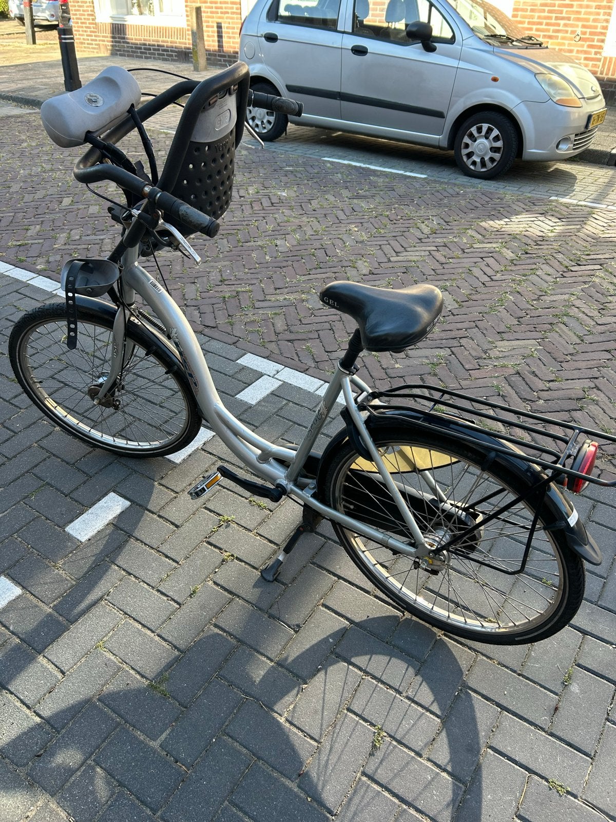 BSP Seine Moederfiets met versnellingen en kinderzitje, Gebruikt, Versnellingen, 1 zitje, Ophalen