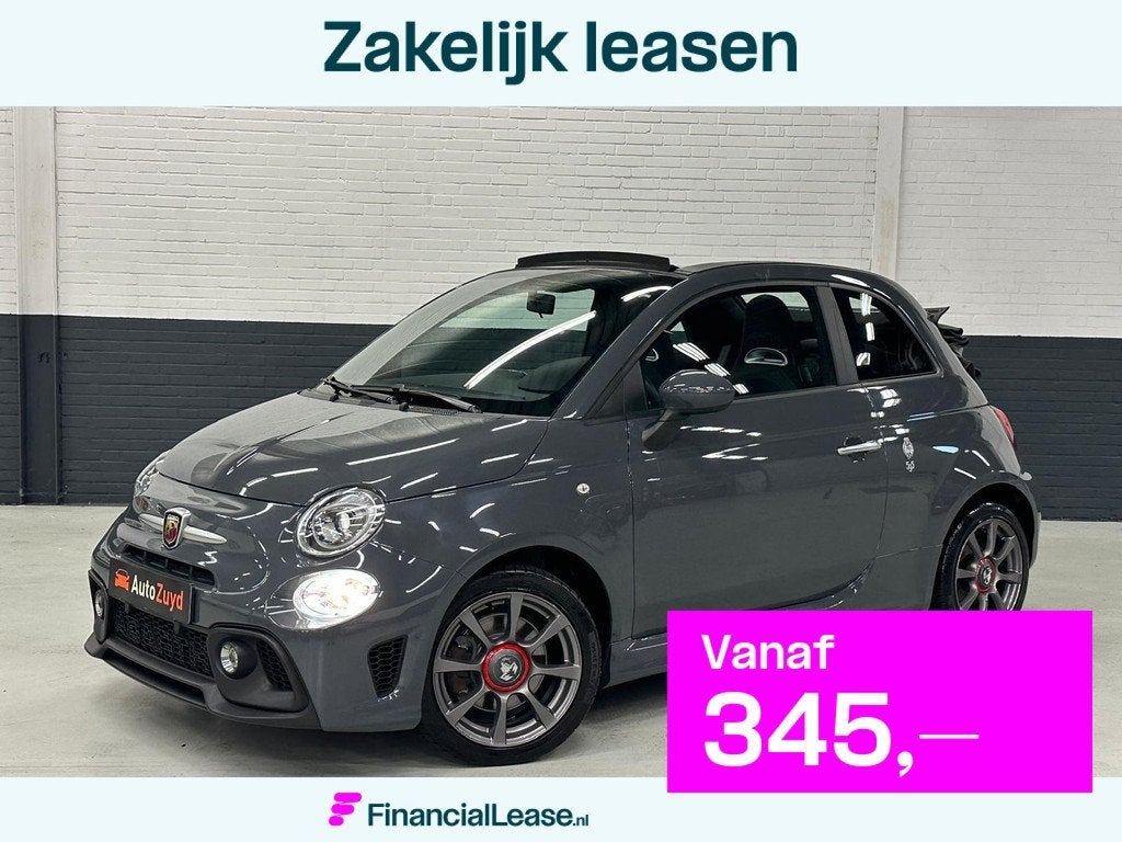 Fiat 500 C 1.4 T-Jet Abarth 595 70th Anniversary Sport Cabri, Voorwielaandrijving, 15 km/l, Gebruikt, Zwart