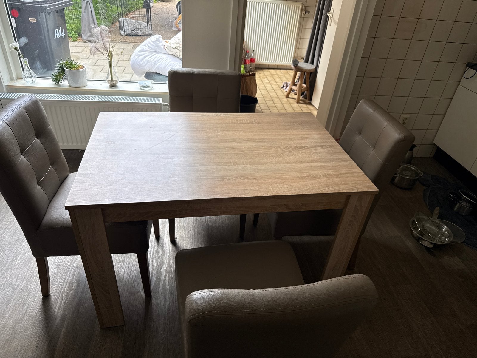 Te koop wegens overlijden, Gebruikt, 100 tot 150 cm, Vier personen, Rechthoekig