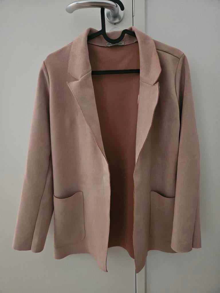Stijlvolle roze/beige jas van Zara, Maat 38/40 (M), Zara, Ophalen of Verzenden, Zo goed als nieuw