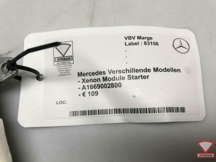 mercedes a b c e s cla xenon module starter a1669002800 2203, Gebruikt, Mercedes-Benz AG, Mercedes-Benz, Ophalen of Verzenden