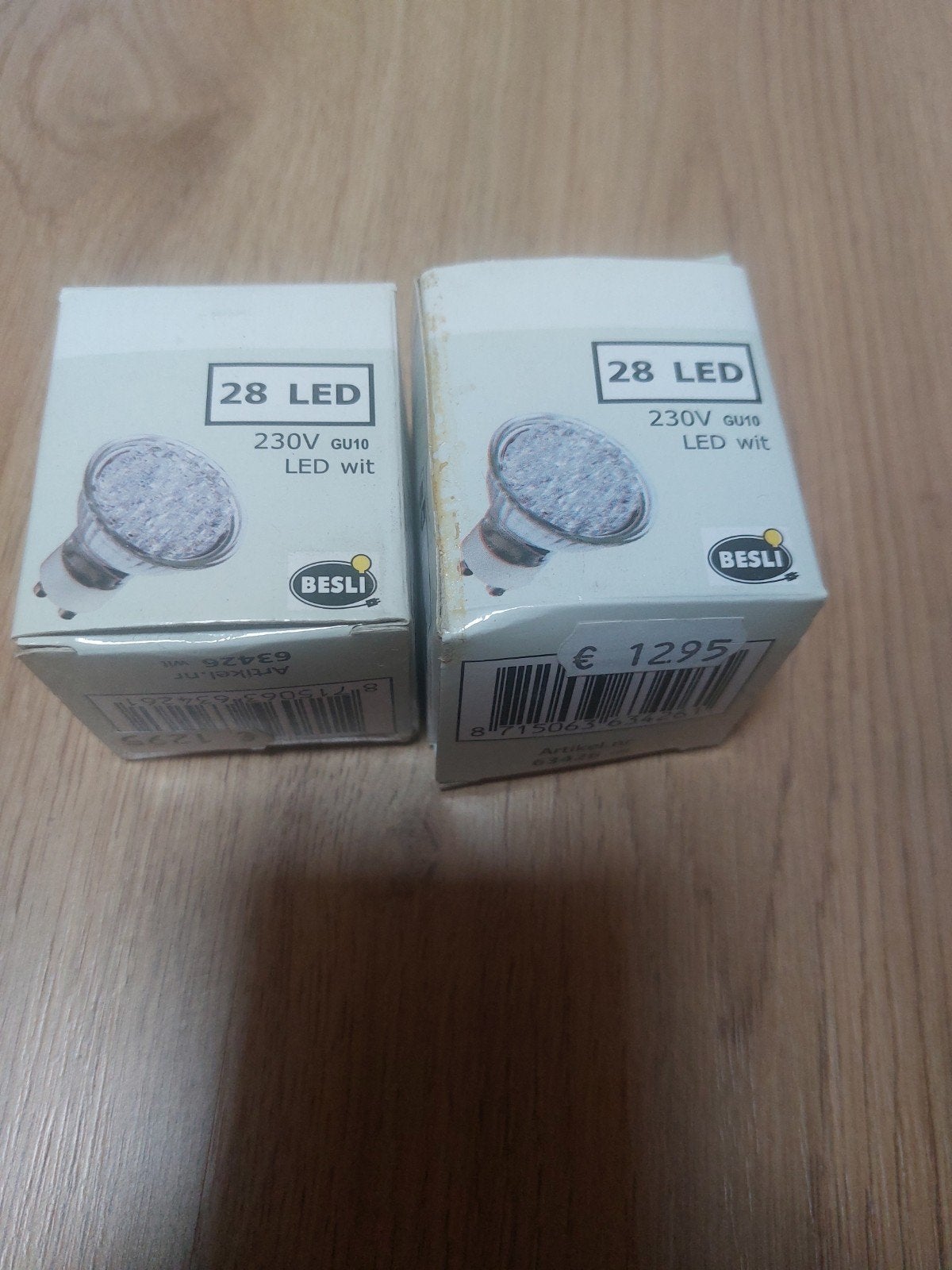 Besli 28 LED GU10 wit 230volt, Ophalen of Verzenden, Nieuw, GU10