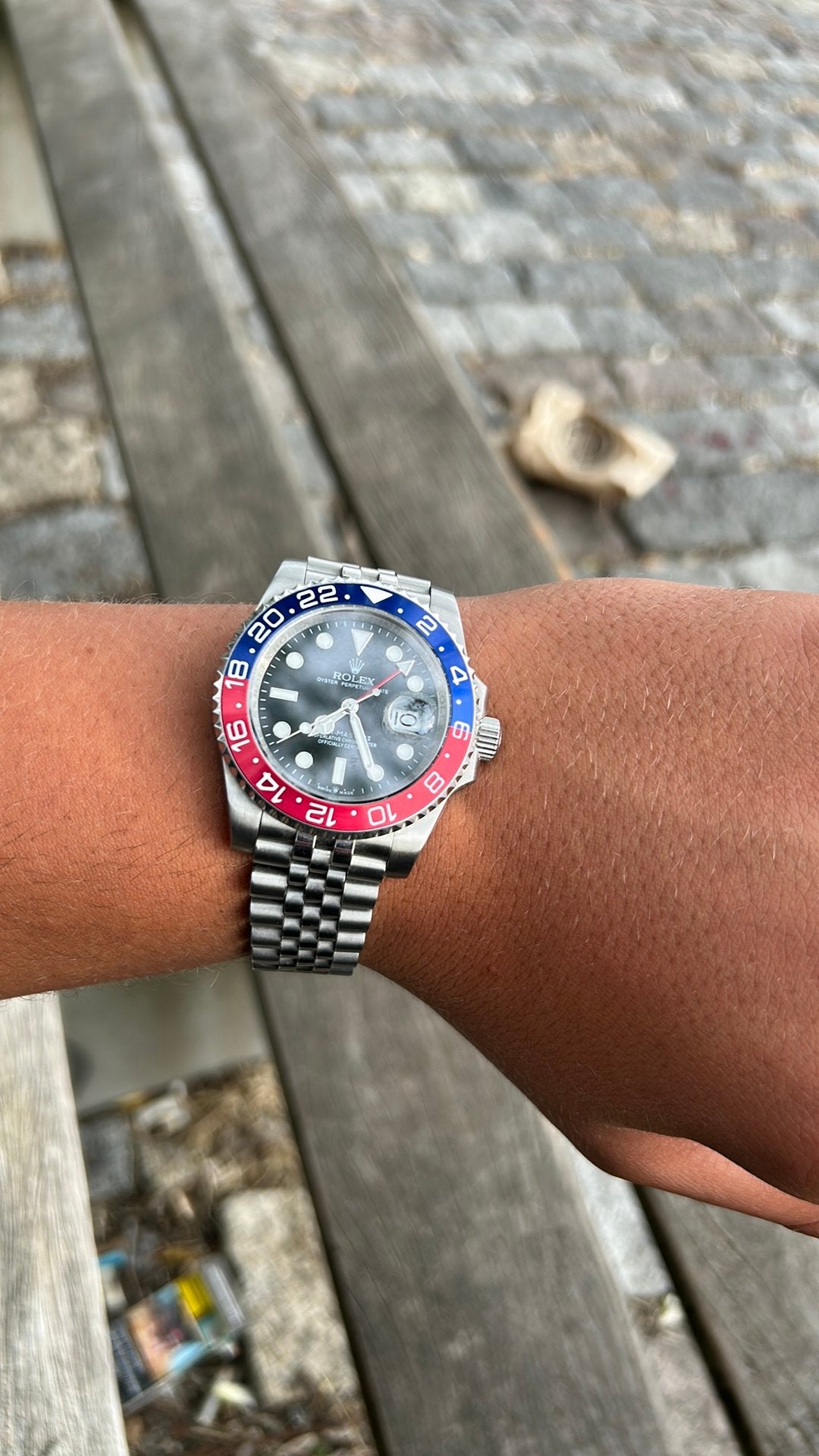 Rolex pepsi 1 op 1, Ophalen of Verzenden, Zo goed als nieuw, Staal, Rolex