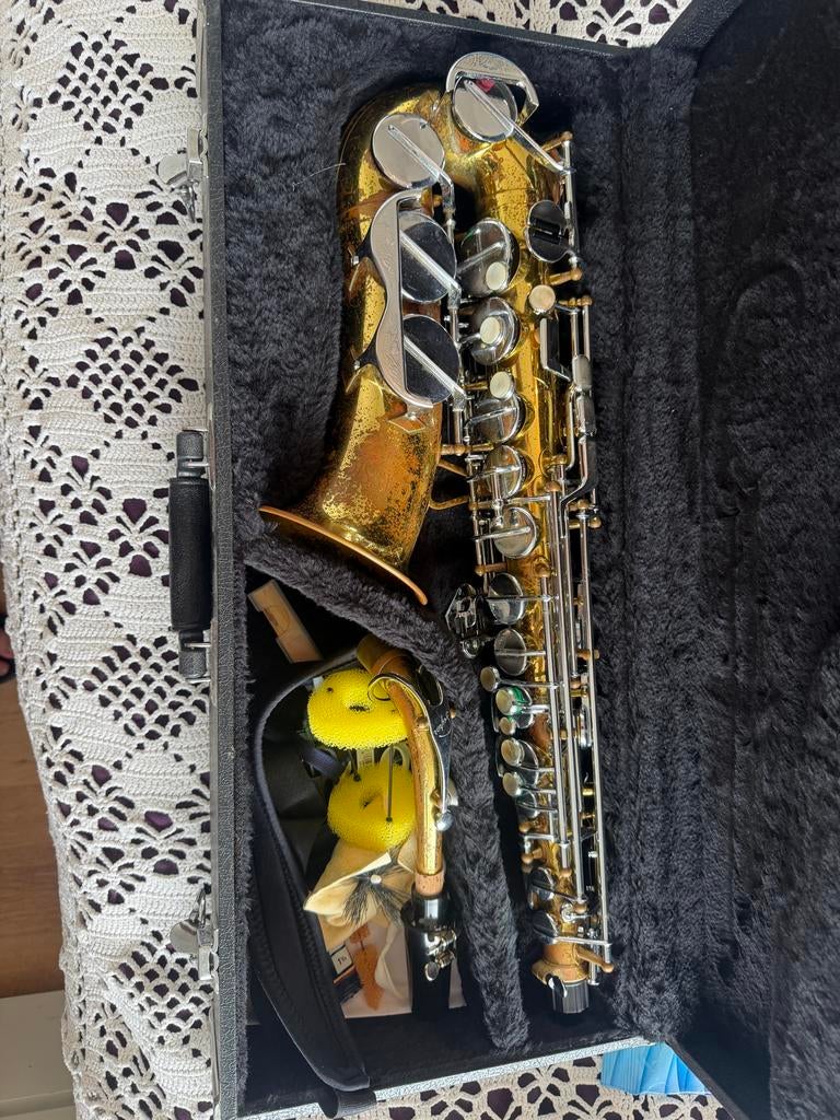 Alt Saxofoon met Koffer - Gebruikt, Muziek en Instrumenten, Ophalen of Verzenden, Gebruikt, Alt, Met koffer